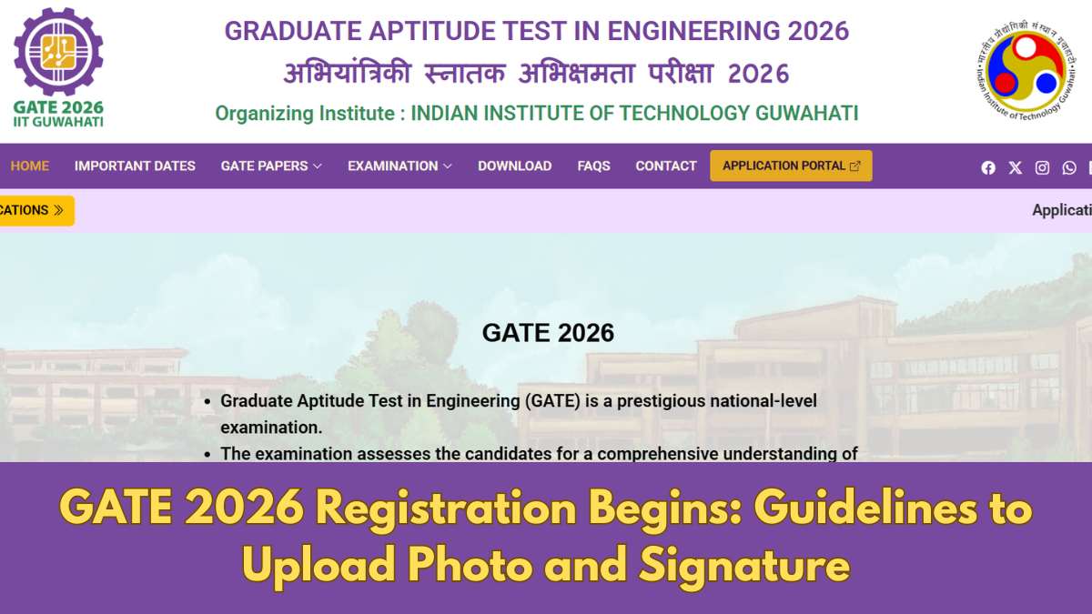 GATE 2026 Registration Begins: Check Steps and  Guidelines to Upload Photo and Signature at GOASP Portal